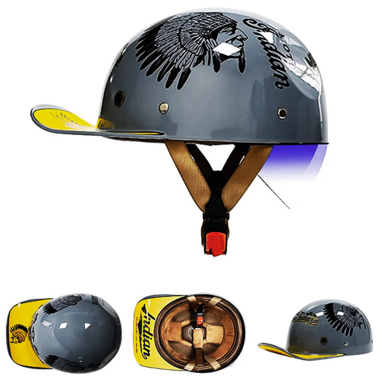 Casco DOT in Stile Baseball OrionRide con Scocca in ABS per Moto
