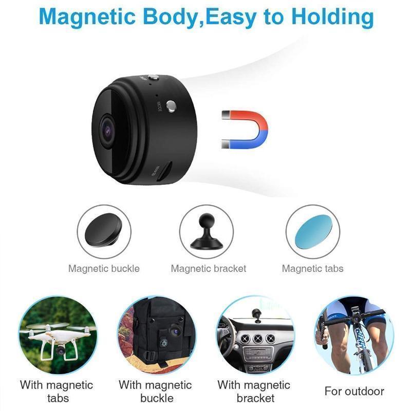 1080p Telecamera Mini WiFi Magnetica per Camper - Telecamera di Retromarcia
