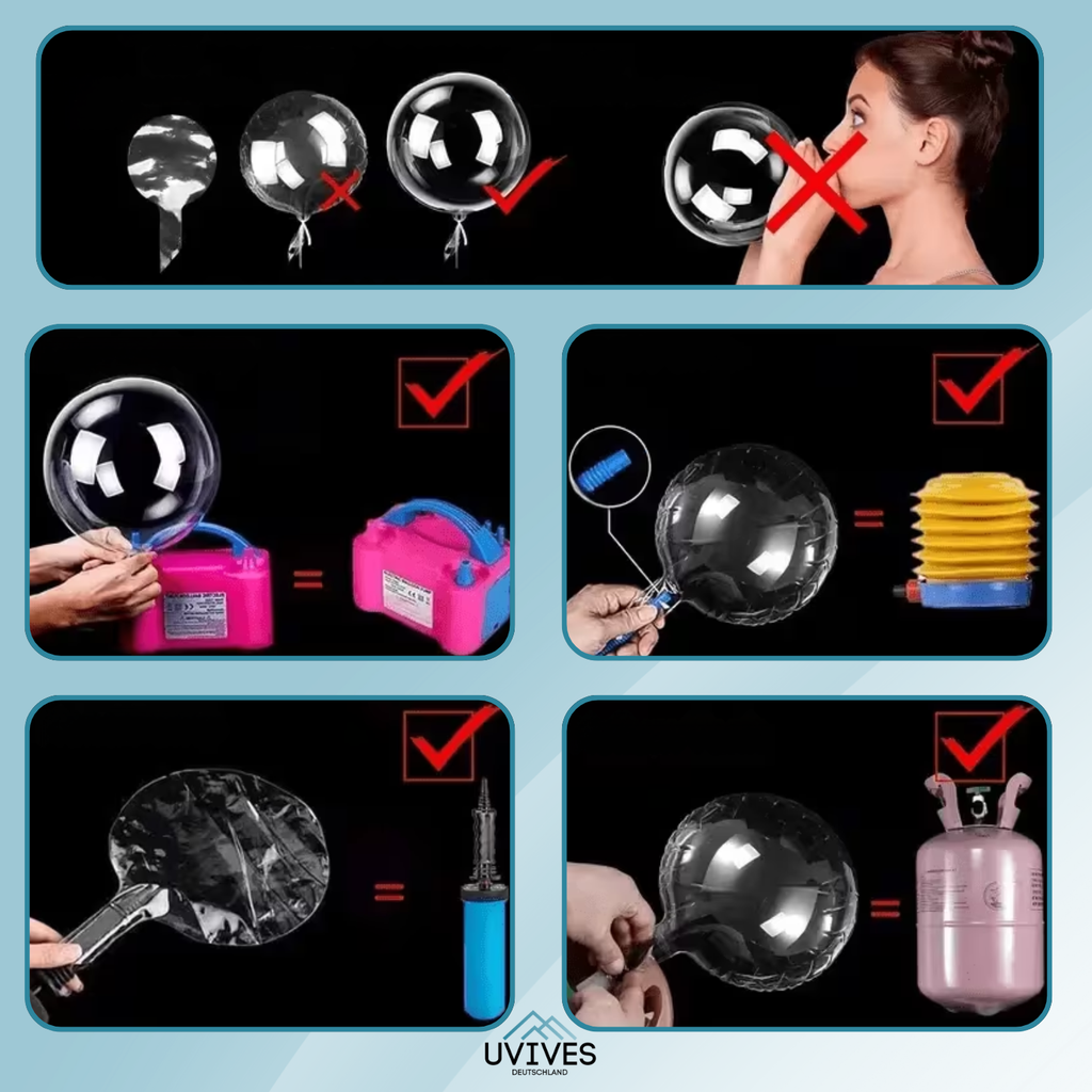 5+5 GRATIS | PartyGlow – Trasforma ogni festa con la calda luce del proiettore a palloncino LED riutilizzabile