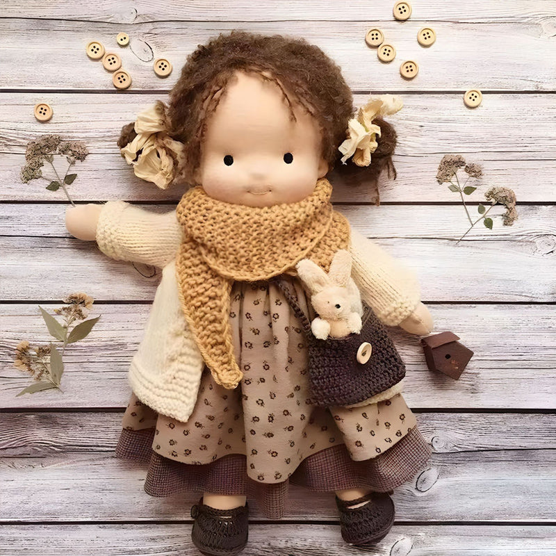Sandsberg | Bambola Waldorf | Peluche in tessuto fatto a mano | Vari design
