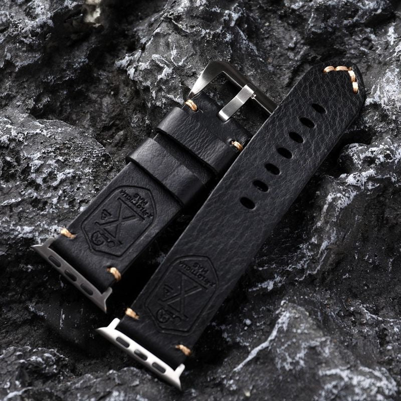 Cinturino Apple Watch in Pelle Vintage Fatto a Mano
