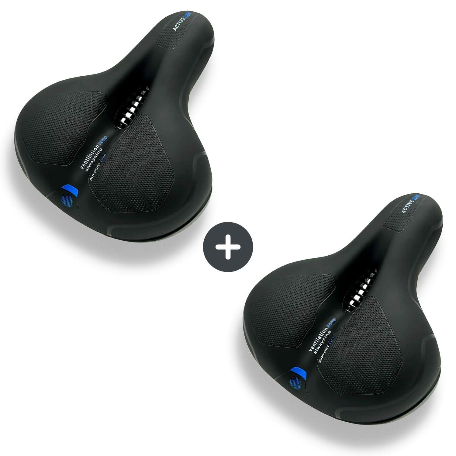 Sandsberg | Sella per Bicicletta CloudComfort Pro | Schiuma Memory che Allevia la Pressione | Nero