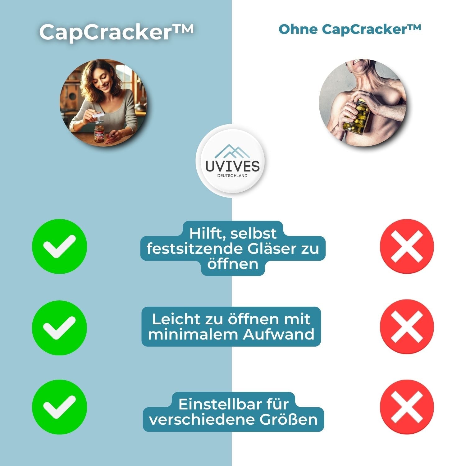 1+1 GRATIS | CapCracker - Apri facilmente barattoli e bottiglie