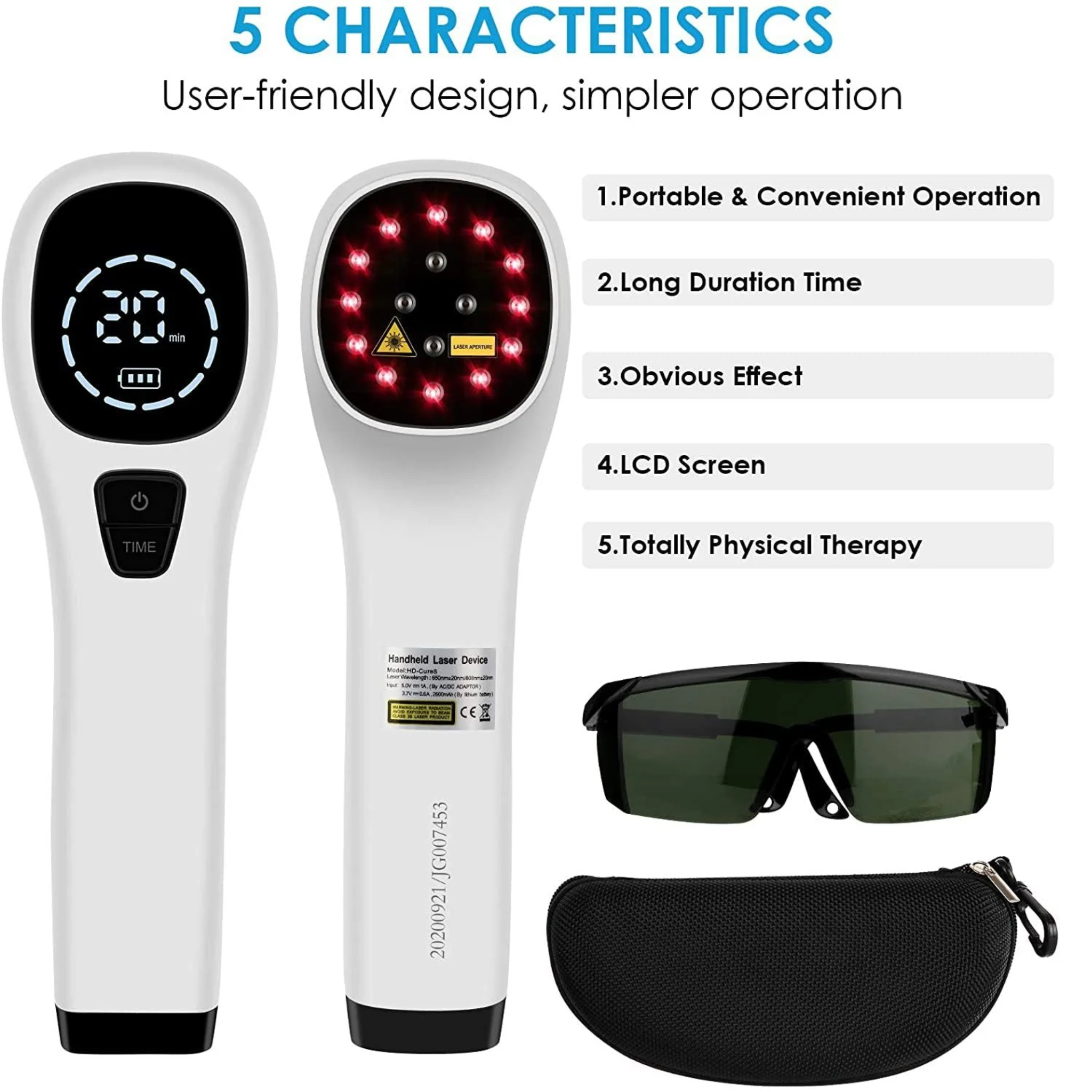 Dispositivo Portatile di Terapia con Luce Rossa LumiNova per Uso Domestico