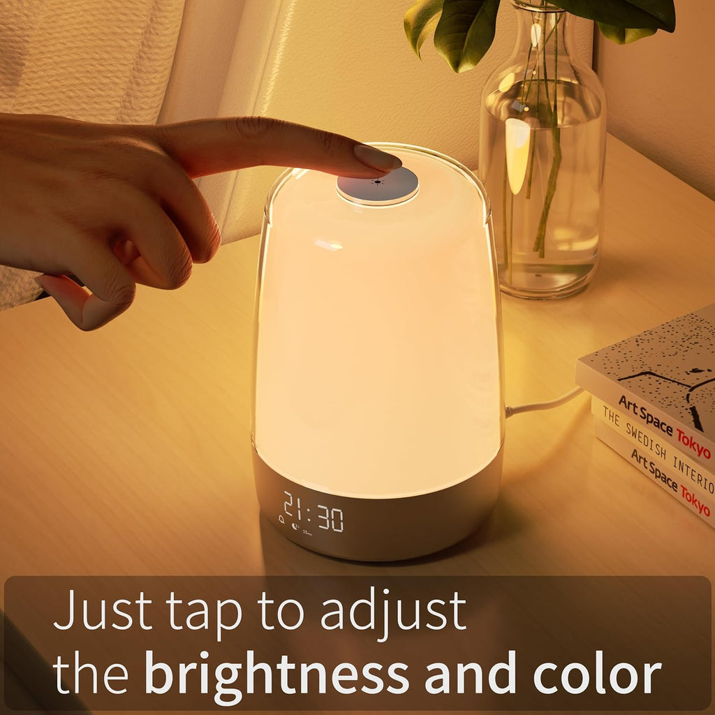 Aurora Wake-Up Light | Al sorgere e tramontare del sole | Ricaricabile USB-C