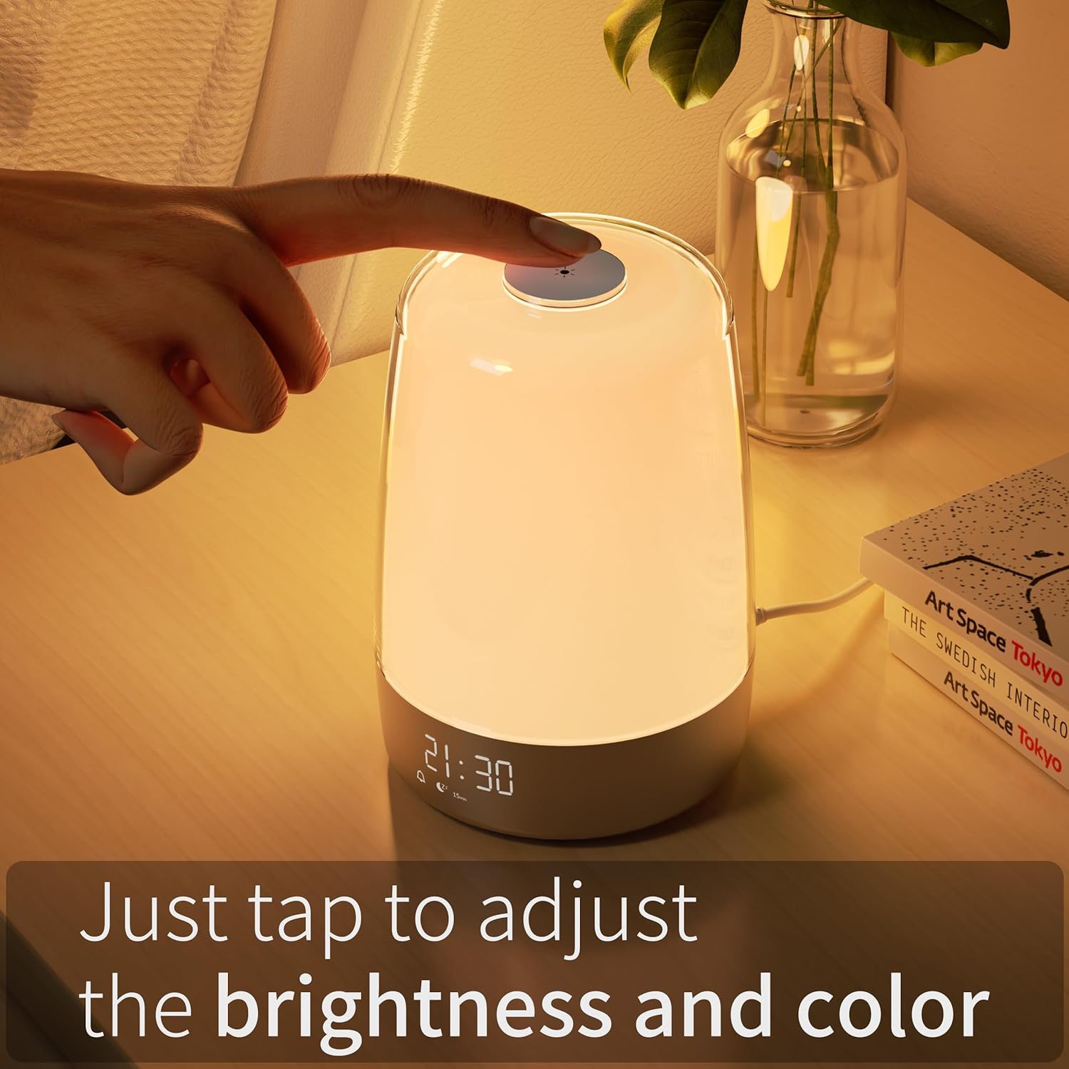 Aurora Wake-Up Light | Al sorgere e tramontare del sole | Ricaricabile USB-C