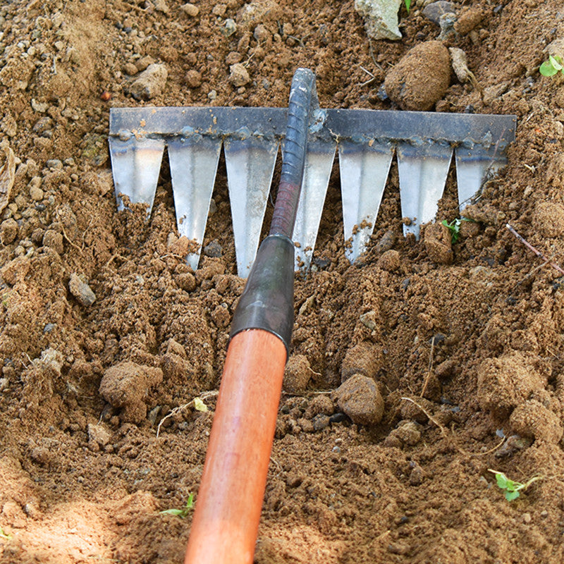 Rastrello per diserbo | Rastrello da giardino robusto | WurzelKraft