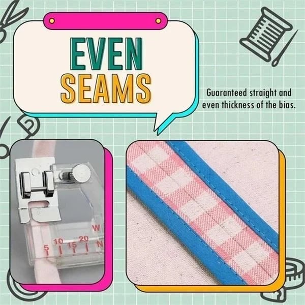 1+1 GRATIS | AdjustoBind - Piedino per Cucire a Biaxiale Regolabile [Ultimo Giorno di Sconto]