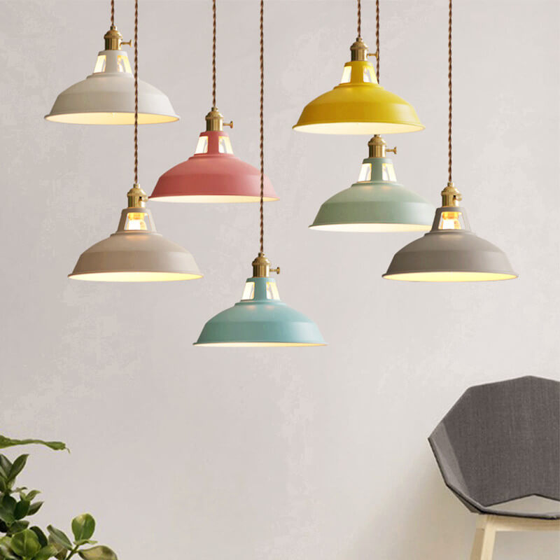 Lampada a sospensione Industriale - Ombrello Colorato - Dimmerabile - Stile Unico