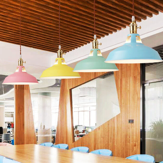 Lampada a sospensione Industriale - Ombrello Colorato - Dimmerabile - Stile Unico