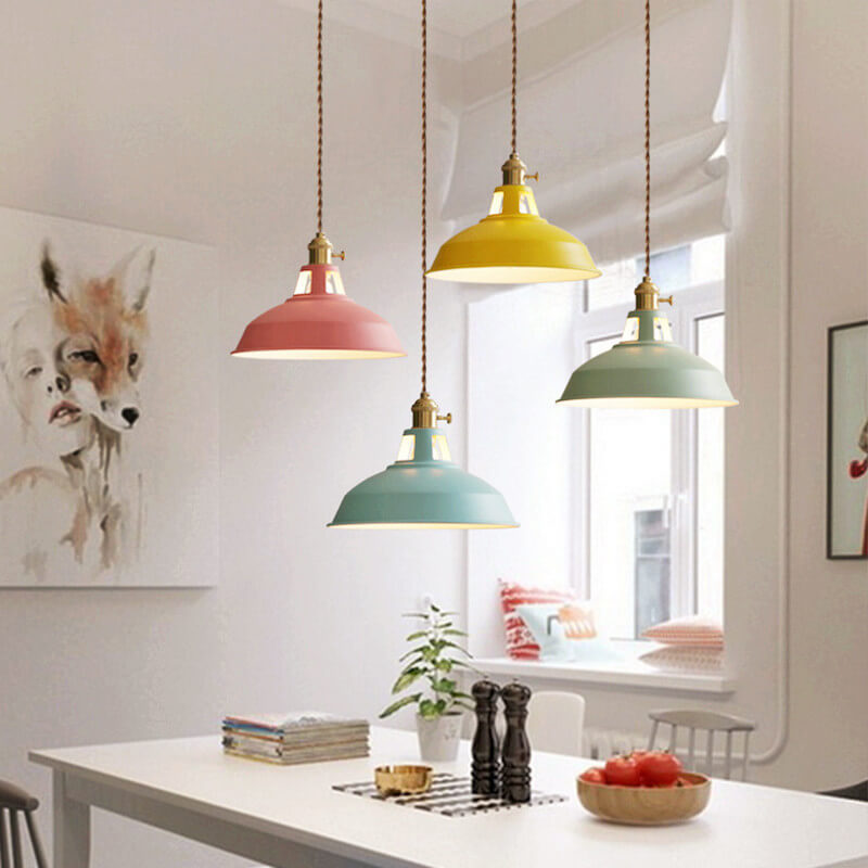 Lampada a sospensione Industriale - Ombrello Colorato - Dimmerabile - Stile Unico