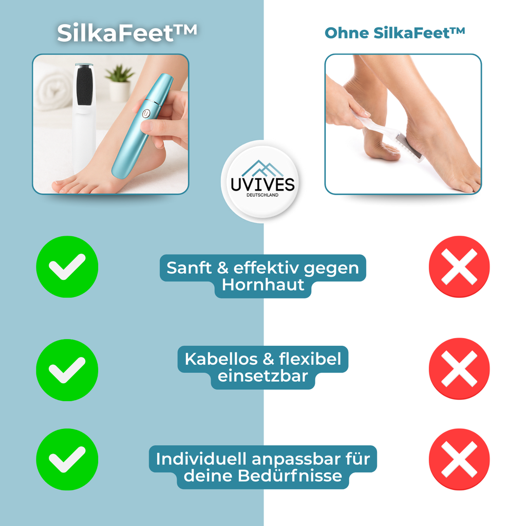 SilkaFeet™ – Piedi lisci e curati senza sforzo
