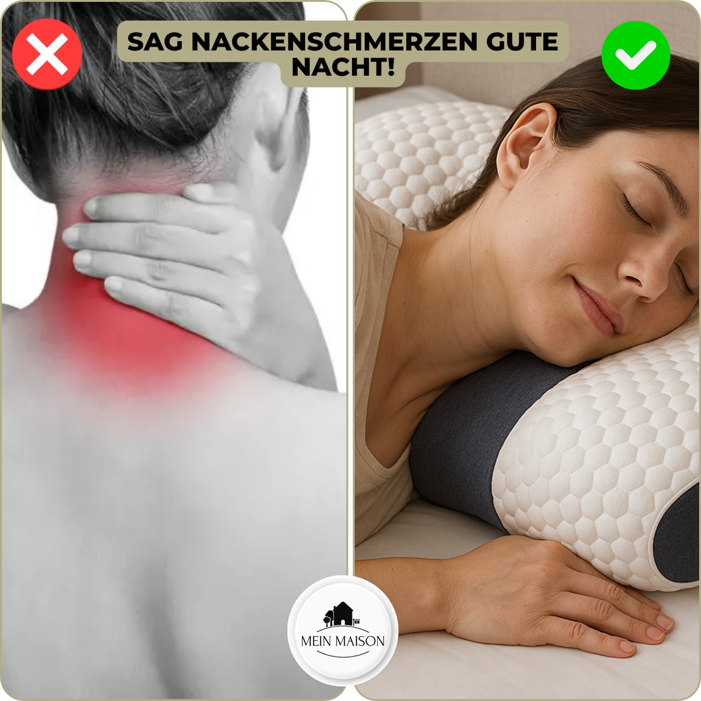 Cuscino ortopedico per il collo OrthoRest | Contorno ergonomico | Schiuma memory | Traspirante