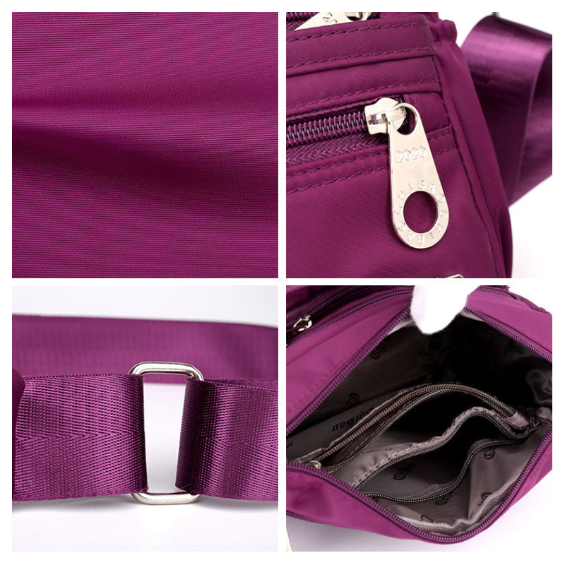 Borsa a tracolla versatile in tessuto nylon