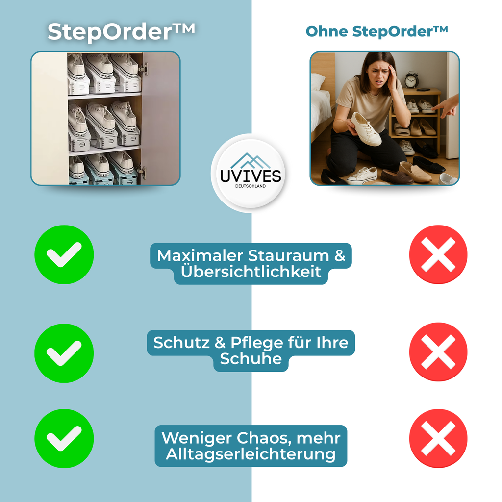 3+3 GRATIS | StepOrder - Organizzatore per guardaroba