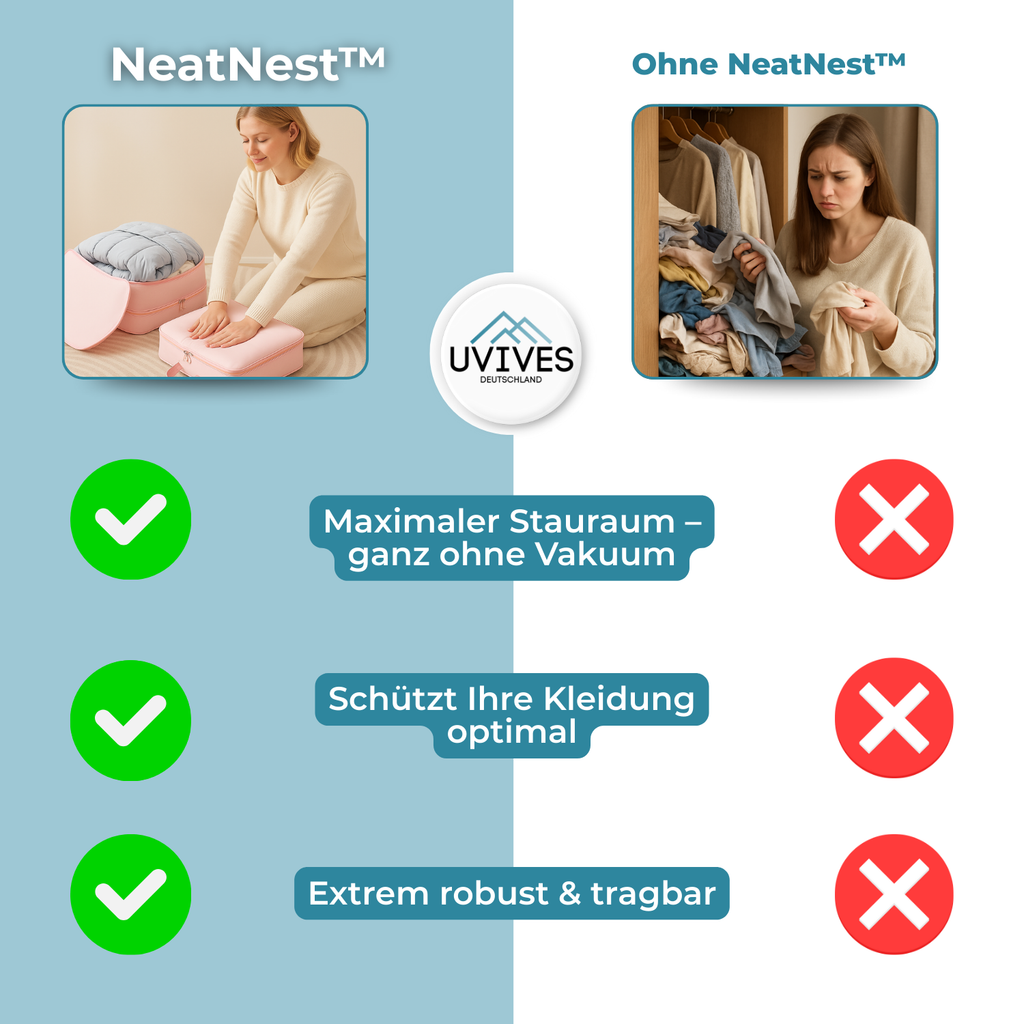 NeatNest - Sacchi di stoccaggio compressi