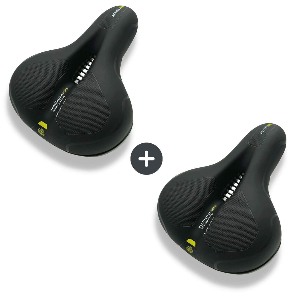 Sandsberg | Sella per Bicicletta CloudComfort Pro | Schiuma Memory che Allevia la Pressione | Nero
