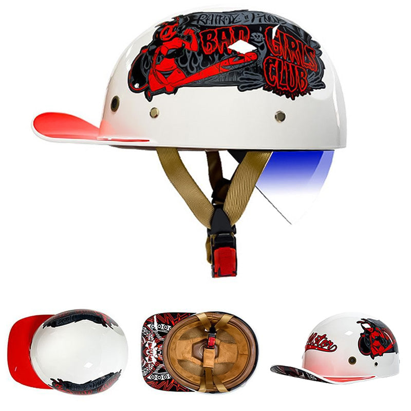 Casco DOT in Stile Baseball OrionRide con Scocca in ABS per Moto