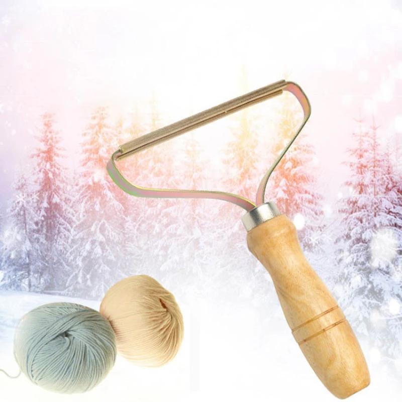 Brehn | Rimuovi Pelucchi Manuale | Testa di Precisione in Rame | Manico in Legno Massello | Rasoio Tessile senza Batteria per Cashmere, Lana e Mobili Imbottiti | Estrattore di Pilling