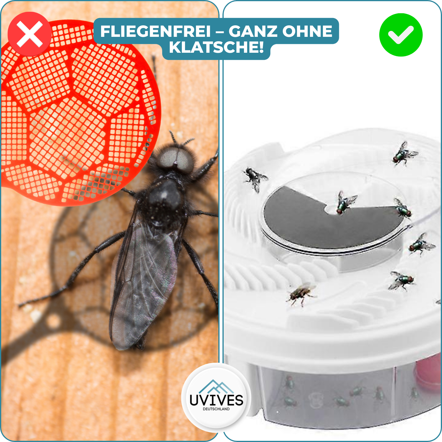 FlyFree – Silenzioso & Senza Chimica contro le Mosche