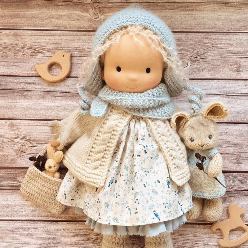 Sandsberg | Bambola Waldorf | Peluche in tessuto fatto a mano | Vari design