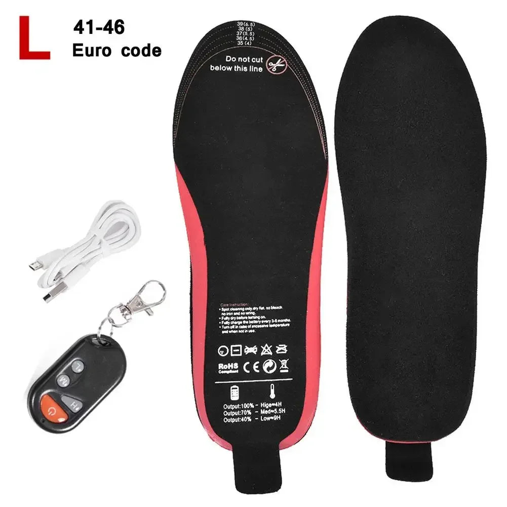 Sole riscaldabili WarmStep Pro | Ricaricabili con telecomando | 3 livelli di riscaldamento regolabili | Tagliabili | Scaldapiedi elettrici per uso all'aperto e invernale