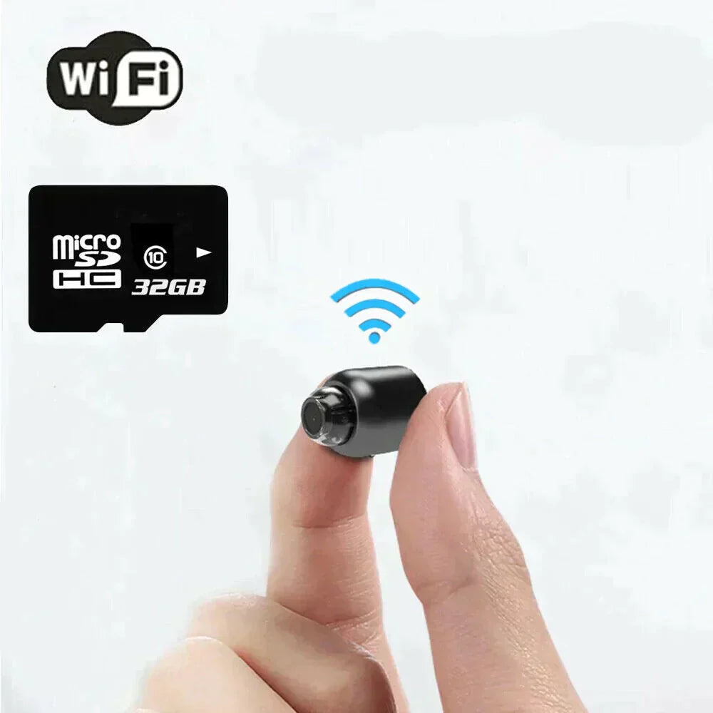 Brehn | Piccola telecamera di sorveglianza WiFi con visione notturna IP