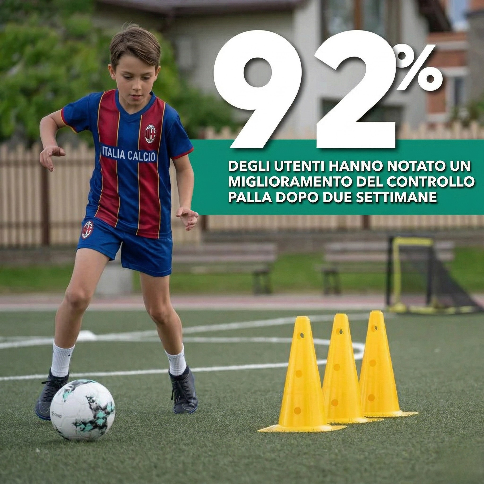 Tappetino da Allenamento Calcio con Percorsi Direzionali e Programma Video