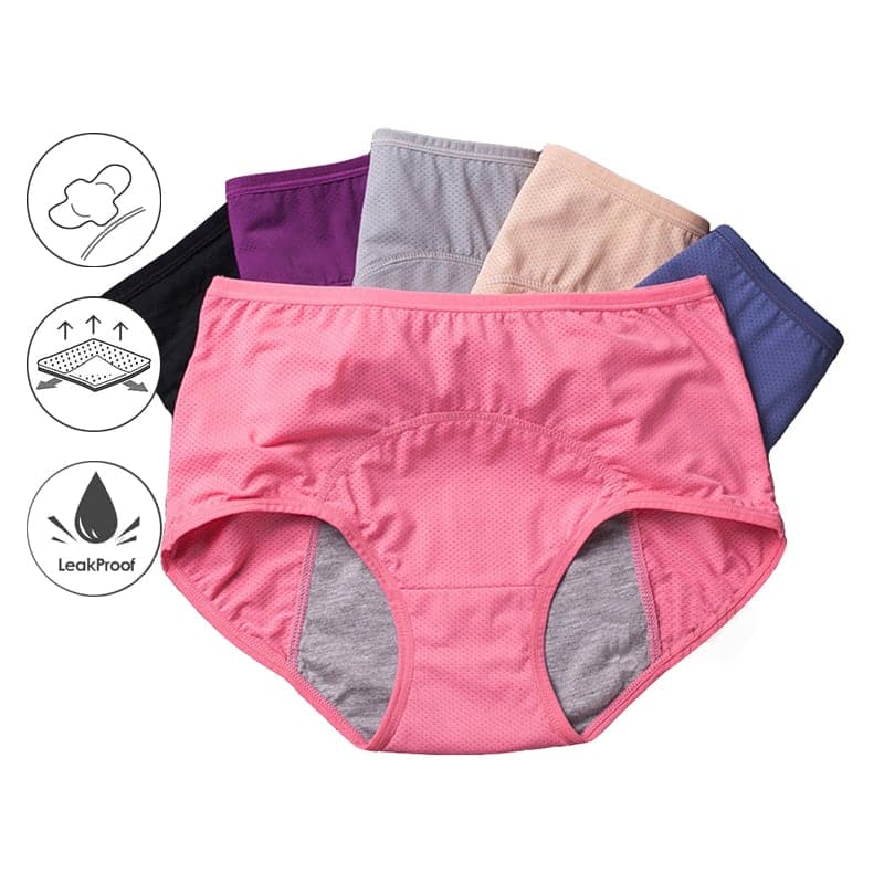 LuxeFit Mutande Alte Impermeabili | Comfort e stile migliorati con l'offerta compra 5, prendi 5 gratis!