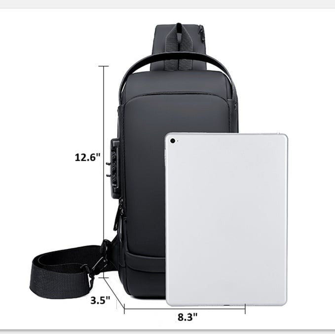 Borsa Antifurto | Porta USB | Impermeabile & Lucchetto a Codice