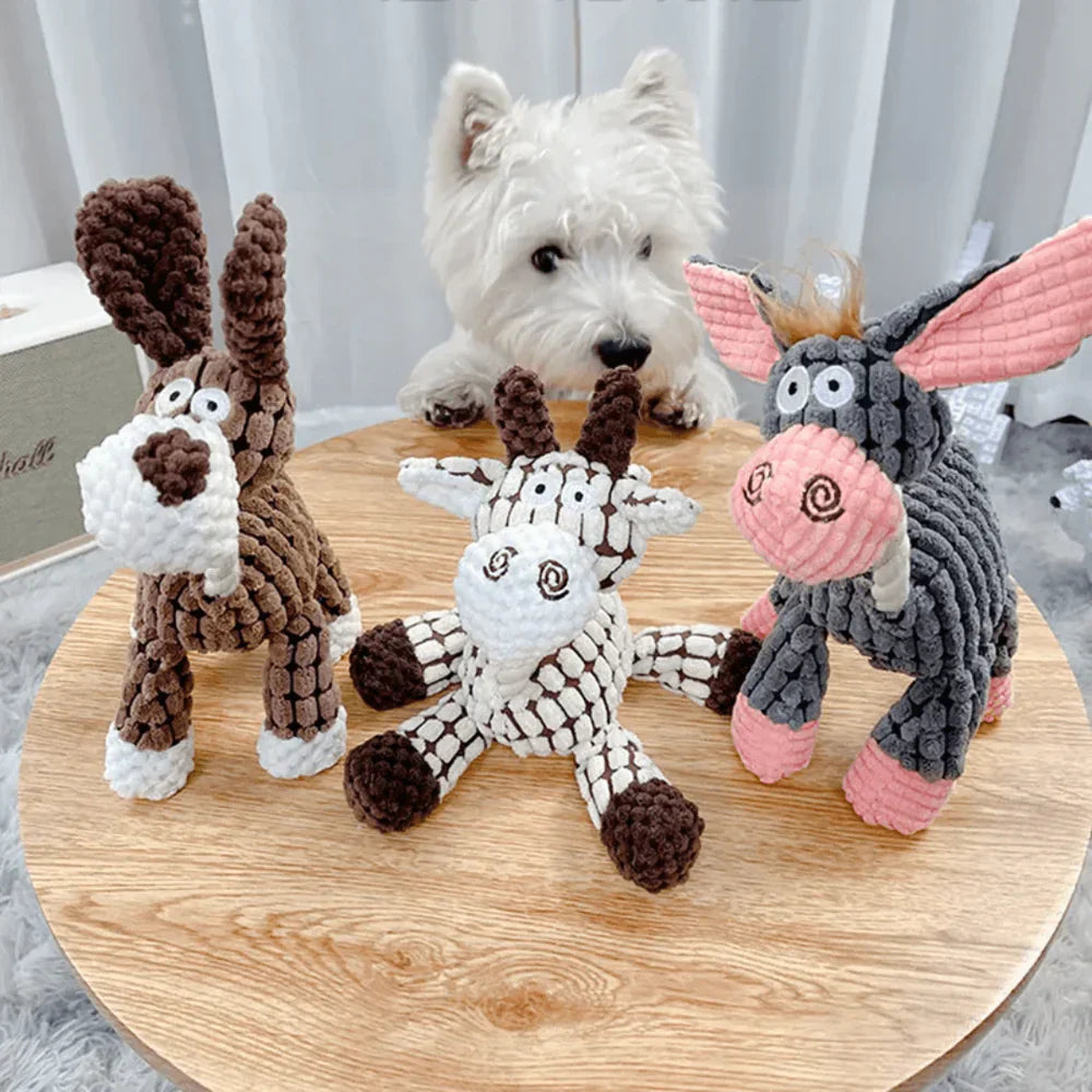 Sandsberg | Giocattolo robusto per cani in peluche | Design resistente e durevole | Modelli multipli