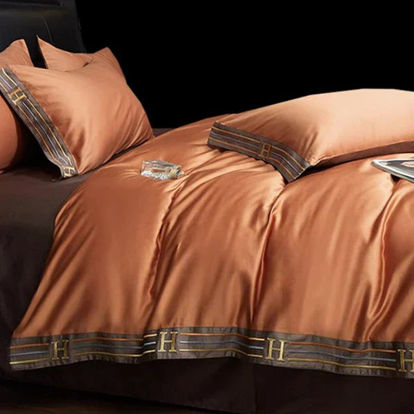 Set di Biancheria da Letto in Raso di Cotone Deluxe - Lusso per la tua Camera da Letto