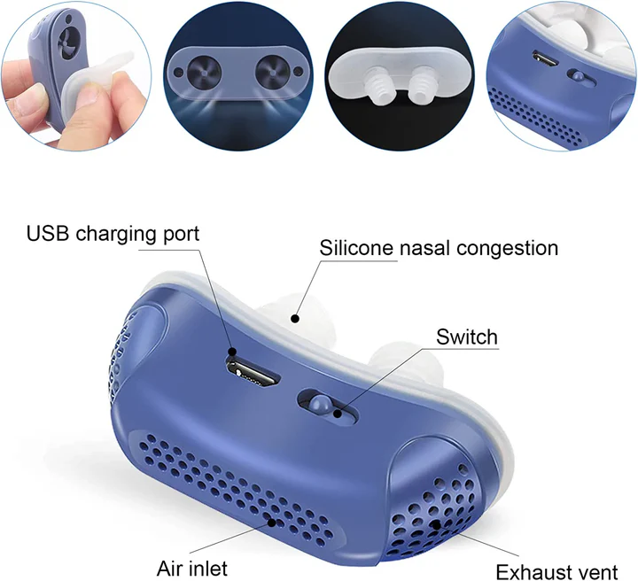 Micro CPAP macchina per apnea notturna per viaggi e anti-russamento - alternativa CPAP