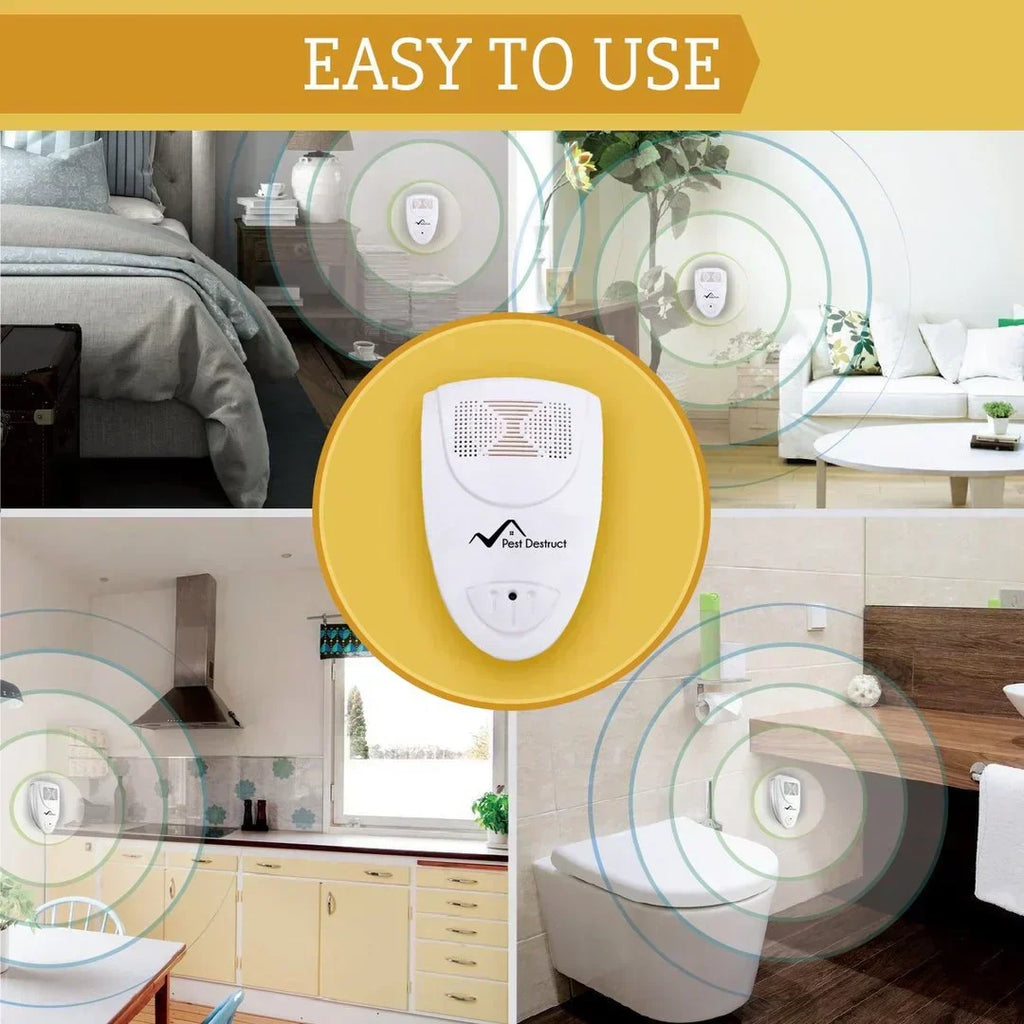 AstraShield Dispositivo Ultrasonico Compatto per Scacciare Cimici da Letto per Uso Domestico