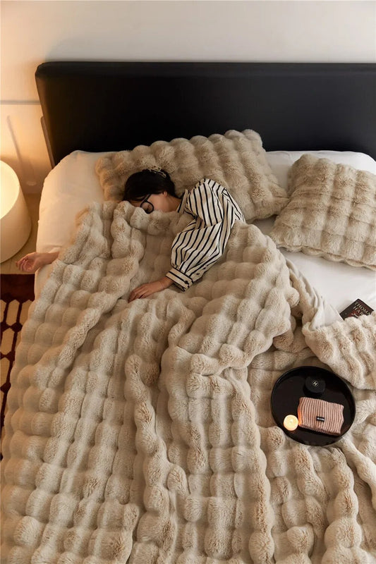 Coperta Flauschdecke SnuggleSoft | Reversibile | Calore tutto l'anno | Pile