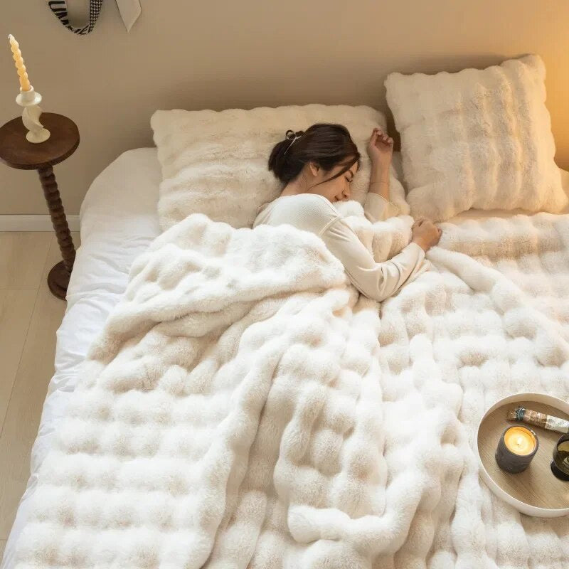 Coperta Flauschdecke SnuggleSoft | Reversibile | Calore tutto l'anno | Pile