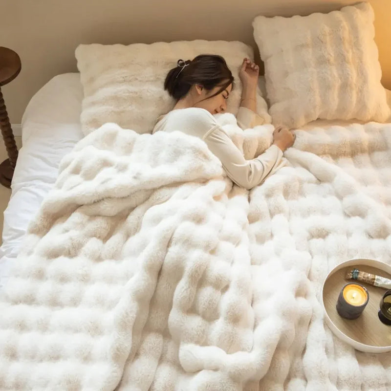 Coperta Flauschdecke SnuggleSoft | Reversibile | Calore tutto l'anno | Pile