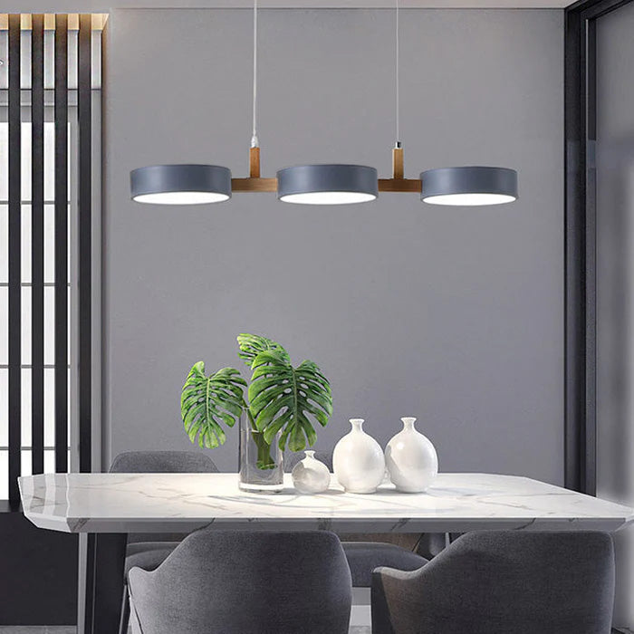 Lampada da soffitto Nordic Flush con più teste per cucine e sale da pranzo