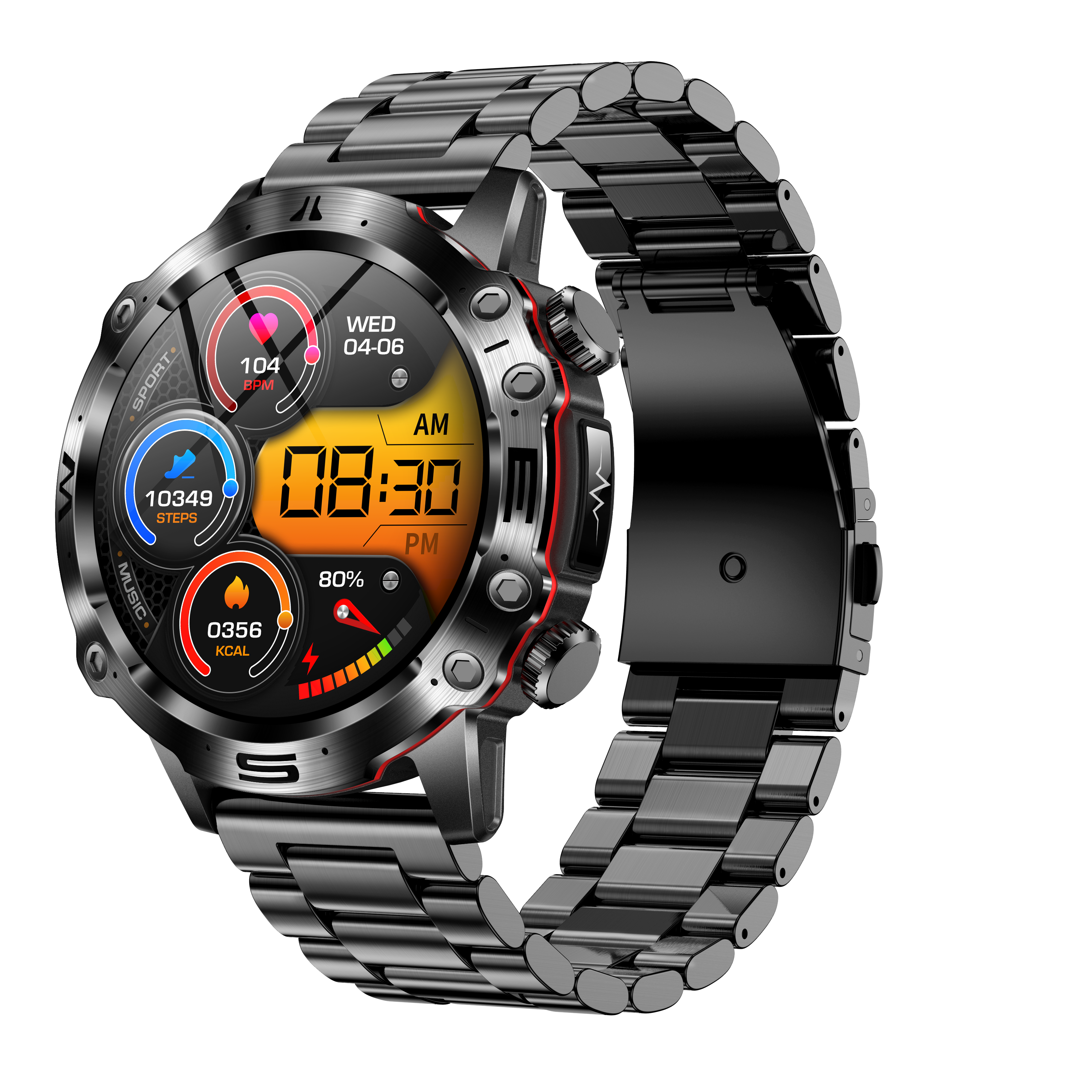Orologio Sportivo CardioNova con Monitoraggio della Frequenza Cardiaca e dei Segni Vitali