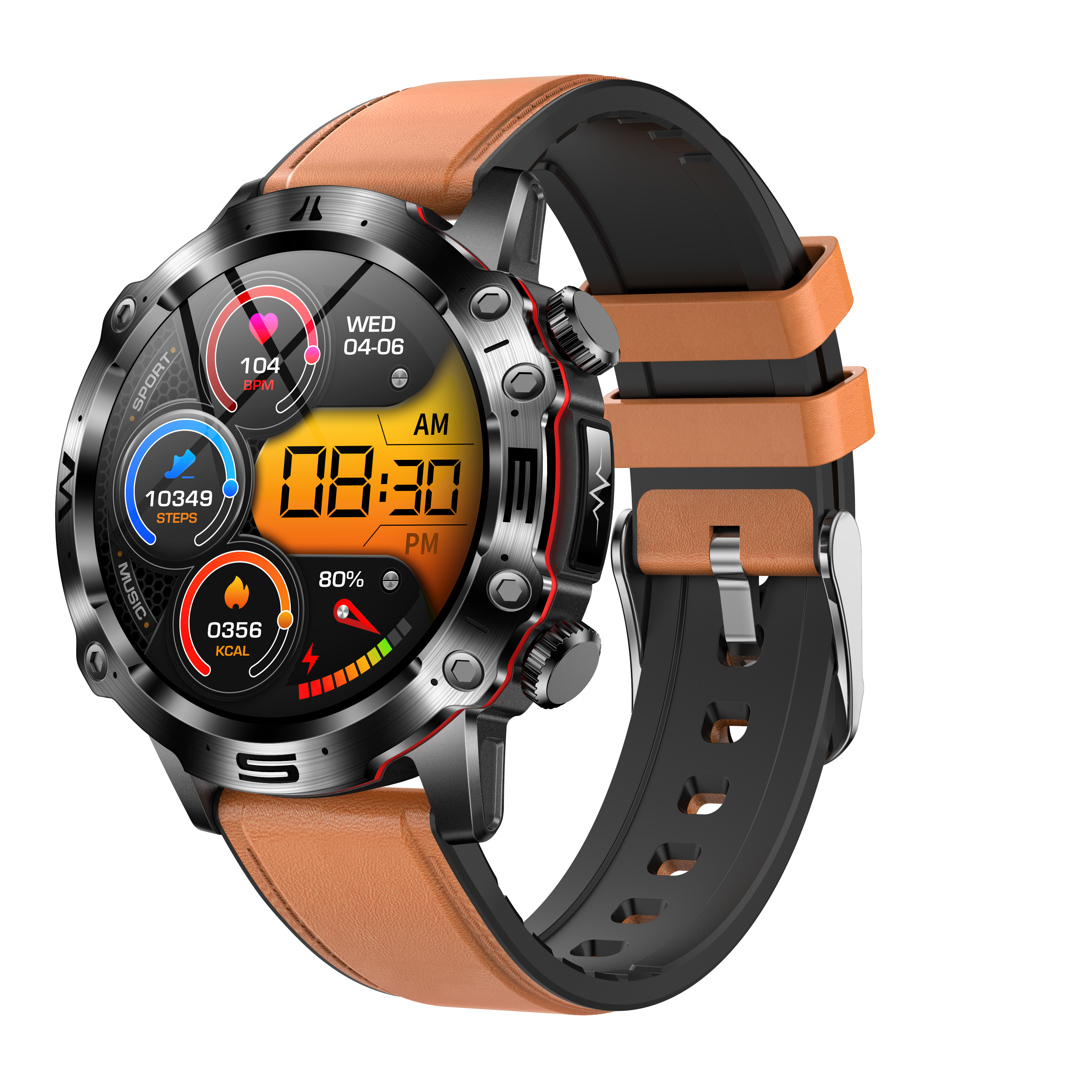 Orologio Sportivo CardioNova con Monitoraggio della Frequenza Cardiaca e dei Segni Vitali