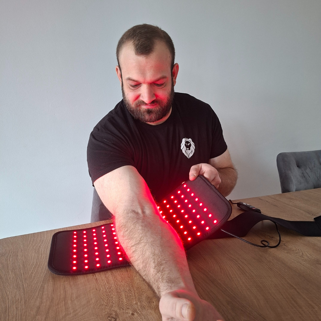 Supporto per Gomiti con Piastra di Luce Infrarossa Rossa