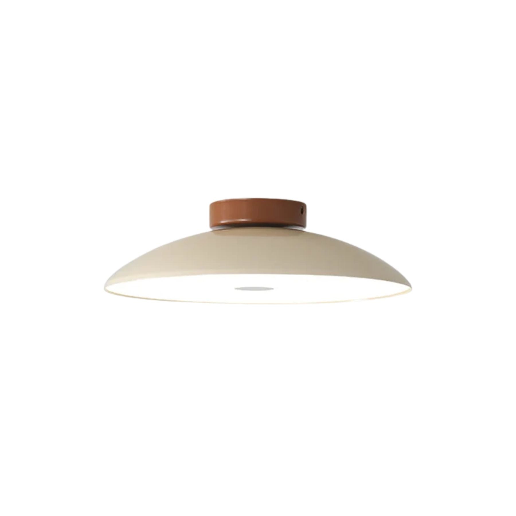 Lampada da soffitto Alins – Metallo – Bianco – Ø 30 cm – Minimalista per soggiorno e corridoio