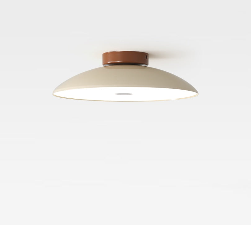 Lampada da soffitto Alins – Metallo – Bianco – Ø 30 cm – Minimalista per soggiorno e corridoio