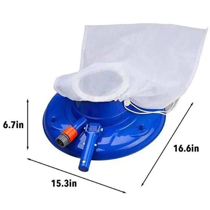 AQUAVAC – Pulitore per piscina senza chimici con forte potere di aspirazione per foglie e sporco