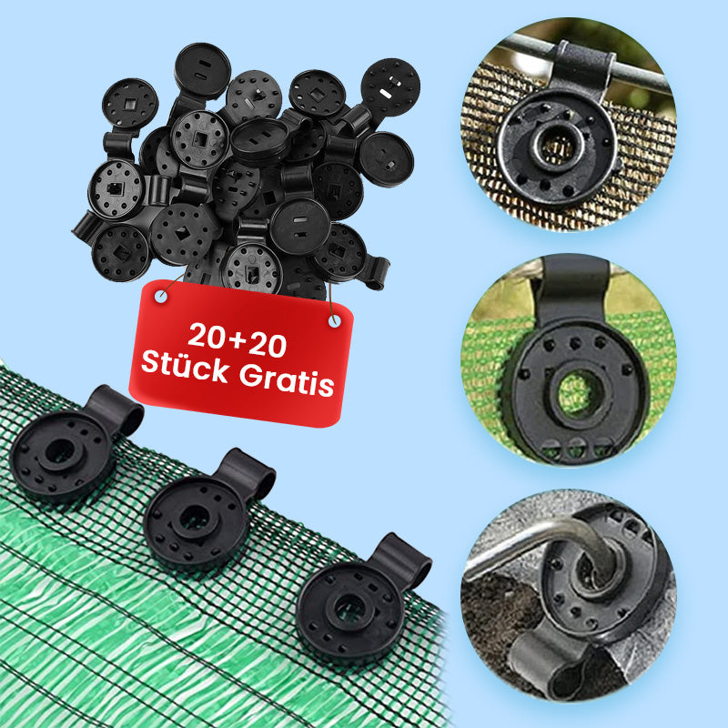 20+20 GRATIS | SchutzClip - Clip per rete ombreggiante [Ultimo giorno di sconto]