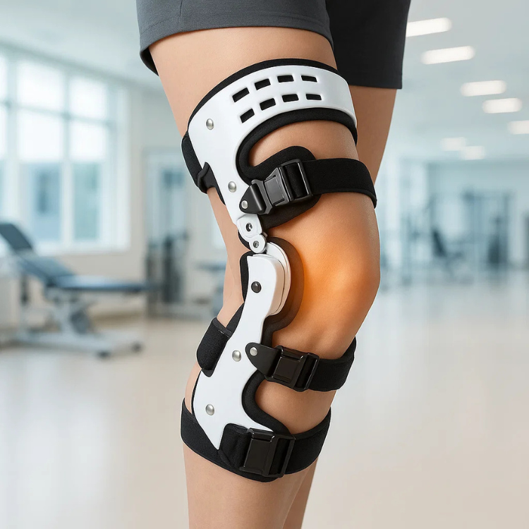 ApexFlex Ginocchiera Scaricatore per Stabilità Mediale e Supporto Laterale