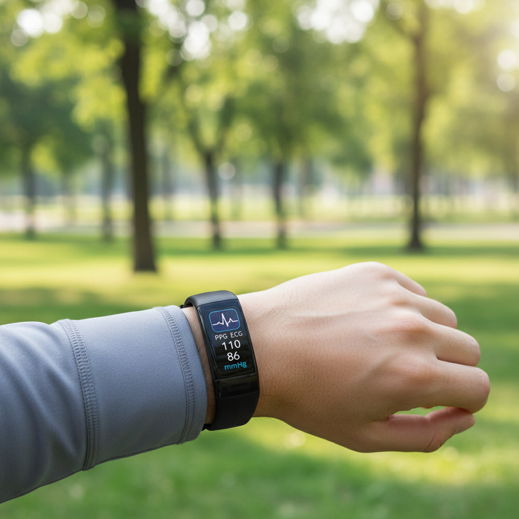 VITALBAND – Braccialetto Smart con Misurazione della Pressione Sanguigna, EKG e Monitoraggio della Frequenza Cardiaca