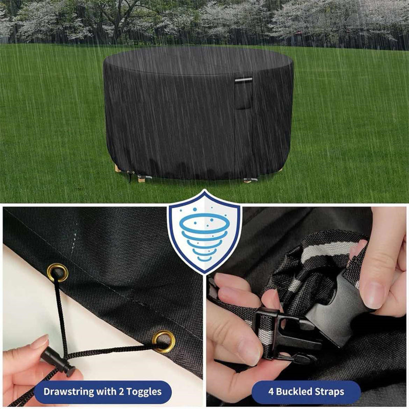 Copertura Rotonda Impermeabile e Resistente ai UV Vellor per Mobili da Esterno