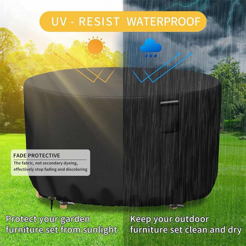 Copertura Rotonda Impermeabile e Resistente ai UV Vellor per Mobili da Esterno