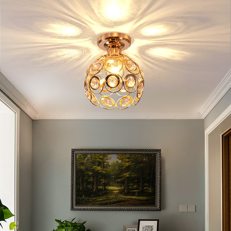 Lampada da soffitto Ballo – Ferro & Vetro – Bianco – Ø30 cm – Design elegante per soggiorno e camera da letto